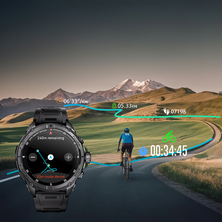 Smartwatch Kumi U5 Pro 170 trybów SPORT Srebrny