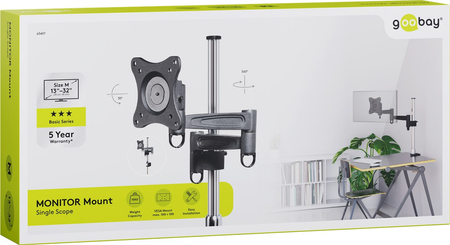 Uchwyt monitora LCD Goobay BASIC Flex 13-32" VESA 100x100 max. 15kg