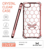 Verdeckte Tasche Apple iPhone 7 8 rosa