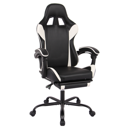 Spacetronik Rally 1.0 Gaming Stuhl schwarz und weiß