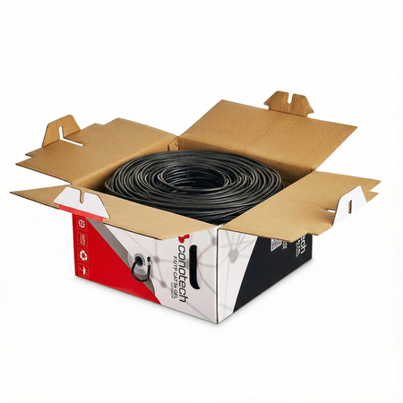 Skrętka LAN kat.5e F/UTP GEL+PE 305m CU CZARNA ŻEL