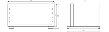 Spacetronik 19'' Rack 4U 350mm BLACK