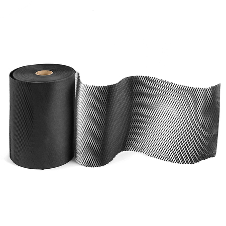 Papier pakowy nacinany plaster miodu, 30cm rolka 100m Bublaki BPH_30_100B czarny - zdjęcie 2
