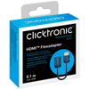 HDMI 2.0 4K@60Hz gn-wt FLEX Adapter Goobay 10cm