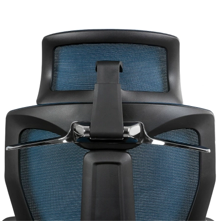 Krzesło biurowe ergonomiczne Spacetronik BARD niebieskie OUTLET