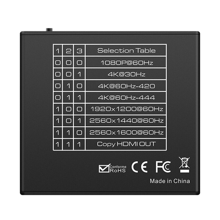 Konwerter HDCP2.2 do HDCP 1.4 Spacetronik SP-H22H14 4K