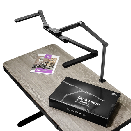 Spacetronik Moris elektrischer Schreibtisch SPE-O121 120x60, Gestell weiß, Platte helles Holz