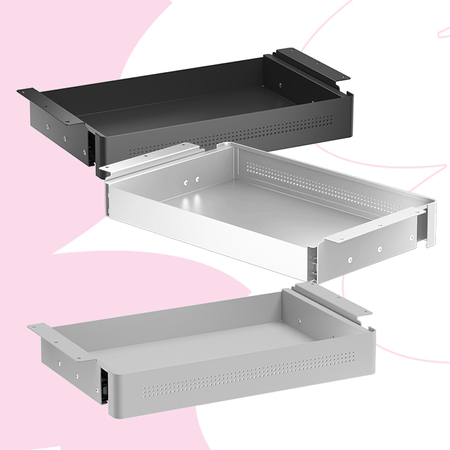 Under-Desk Storage Drawer Standard Black