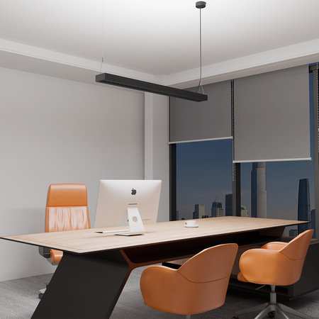 Lampa podwieszana biurowa LED GLOW D24 60W Czarna - zdjęcie 2