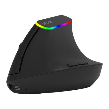 Bezprzewodowa Mysz Pionowa Delux M618 DB