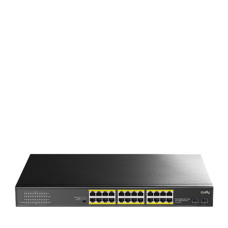 PoE+ SWITCH GS1028PS2 24x Gigabit 300W SFP CCTV VL - zdjęcie 2