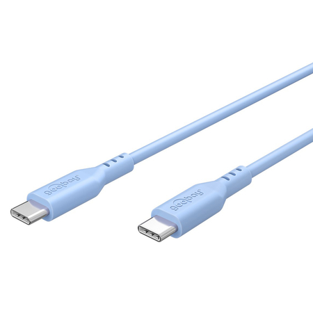 Kabel USB-C 2.0 Goobay silikonowy niebieski 1.5m