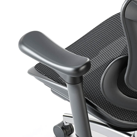 Ergonomiczne, czarne krzesło do biurka Spacetronik DORIS 30 z regulowanym zagłówkiem i podłokietnikami Spacetronik DORIS 30
