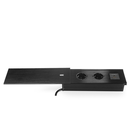 Gniazdo do blatu rozsuwane Spacetronik SPS-S24CB V2 z ładowarką USB-C+USB-A