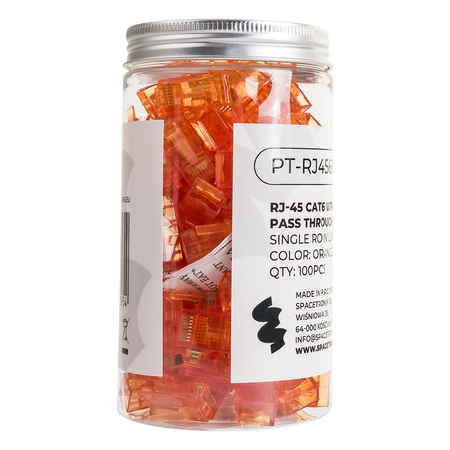 RJ45 Kat. 6 UTP Durchgangsstecker PT-RJ456UO-1 100 St