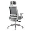 Fotel ergonomiczny biurowy 5D z podnóżkiem Spacetronik Albert Szary OUTLET