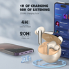 Bezprzewodowe słuchawki TWS Bluetooth 5.3 LDNIO T01 Czarne