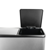 Funky Trash Can Silver Black Spacetronik Podwójny