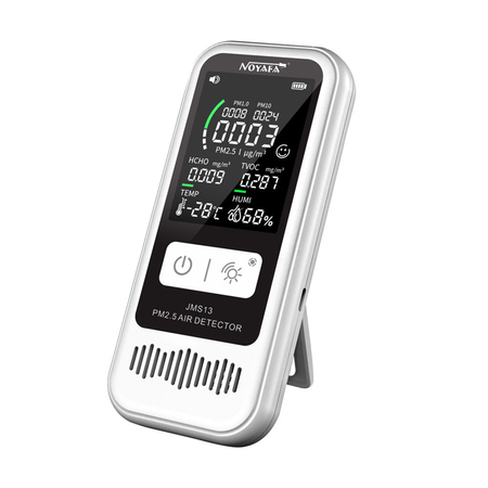 Termohigrometr Monitor Jakości Powietrza z Alarmem LCD PM2.5 Noyafa JMS-13 - zdjęcie 2