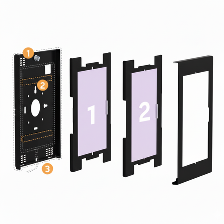 Antykradzieżowa Obudowa na Tablet SPB012B_M iPad/Samsung VESA 12.4"-13"