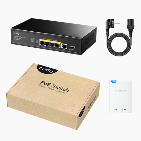 PoE+ 5-Port SWITCH GS1005PTS1 120W 1Gbps - zdjęcie 2