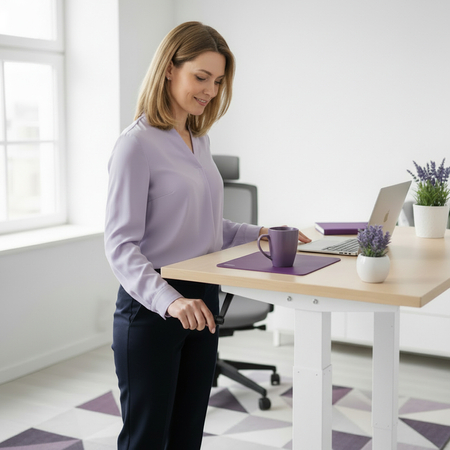 Stelaż biurkowy na korbkę Spacetronik SPE-114MW - zdjęcie 2