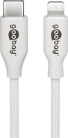 USB-C - Apple Lightning Stecker Goobay Weiß 2m Kabel