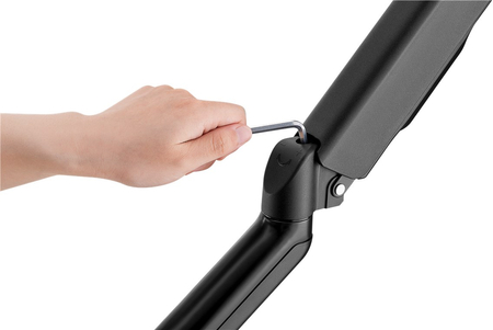 Uchwyt monitora ze sprężyną gazową Goobay BASIC Gas 17-32" VESA 100x100 do 9kg