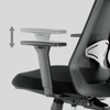 Zestaw podwójne biurko elektryczne Spacetronik Pure Black z fotelami