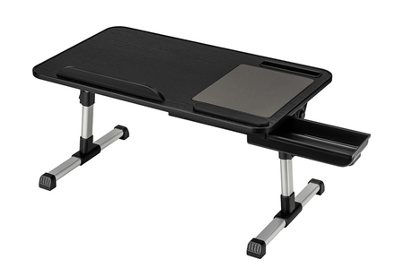 Stolik regulowany na łóżko Beddy S Czarny buk Outlet A