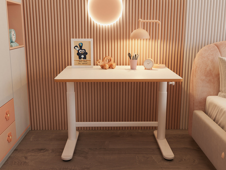Biurko regulowane dla dziecka Spacetronik XD 80x60 cm (białe)