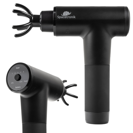 Masażer ręczny Pistolet do masażu Massage Gun Spacetronik SP1100B czarny