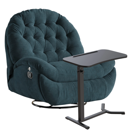 Zestaw wypoczynkowy fotel Spacetronik Flax 04M + stolik regulowany BUDDY