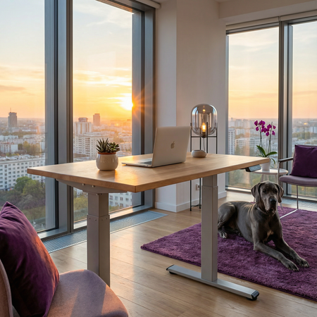 Biurko elektryczne stelaż Spacetronik SPE-114RG (szary)