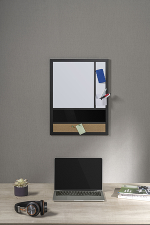 Dreiteilige Combo-Wandtafel SPB202 45x60