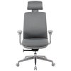 Fotel ergonomiczny biurowy 5D z podnóżkiem Spacetronik Albert Szary OUTLET