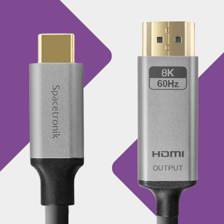 Kabel USB-C 3.1 HDMI 8K Spacetronik KCH-SPA015 1.5