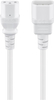 Kabel zasilający (komputerowy) IEC C13 - C14 Goobay biały 1m