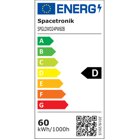 Lampa podwieszana biurowa LED GLOW D24 60W Czarna