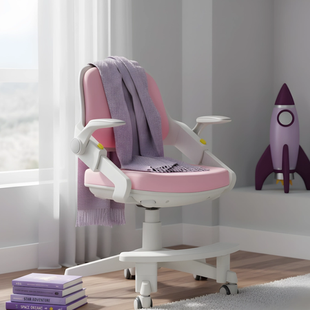 Zestaw biurko elektryczne z krzesłem dla dziewczynki – Spacetronik SPE-X112P