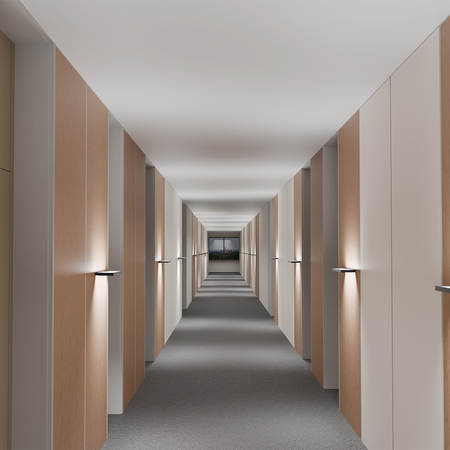Lampa ścienna kinkiet do biura GLOW D24 40W Czarna