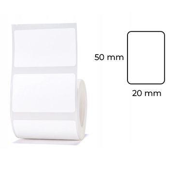 Etykiety seria B Niimbot 50x20 mm 320 szt. biały