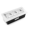 Gniazdo meblowe OUTLET  wpuszczane Spacetronik SPS-D33W V2