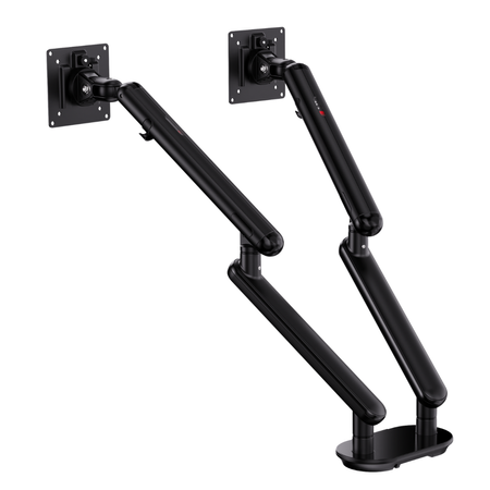 Uchwyt na 2 Monitory SPAF120B | Ergonomia i Porządek na Biurku