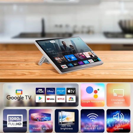 Sylvox 15.6” Smart TV (2024) do kuchni Google TV