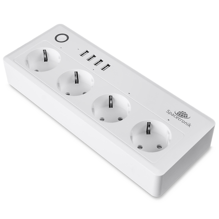 Listwa zasilająca prądowa z USB sterowana Wi-Fi Spacetronik Smart Life SL-PS26 - zdjęcie 2