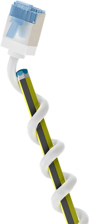 LAN Patchkabel CAT 6A EXTRA FLEX weiß 10m - zdjęcie 2