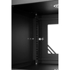 RACK 19'' 6U 600x350mm SCHWARZ Glastür