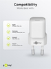 Ładowarka sieciowa USB-C NANO mała 30W Power Delivery Goobay biała