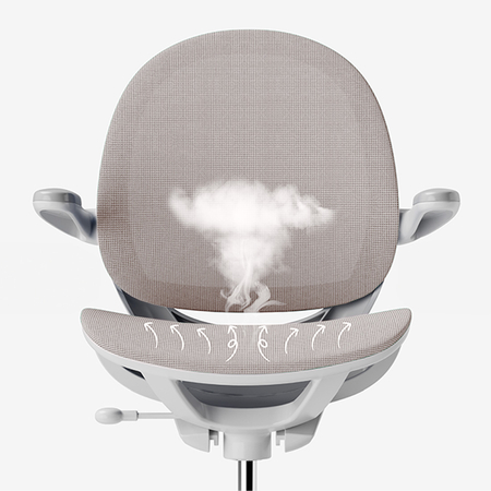 Ergonomiczne krzesło dziecięce – kremowe - Spacetronik SPC-XD03C
